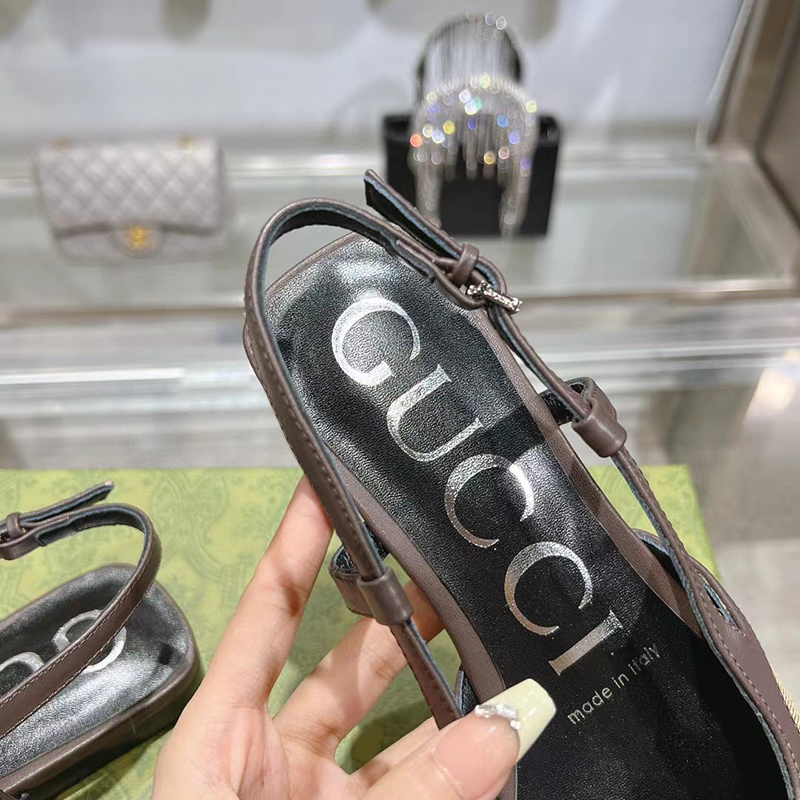 GUCCI WOMEN''S GG SLINGBACK BALLET FLAT