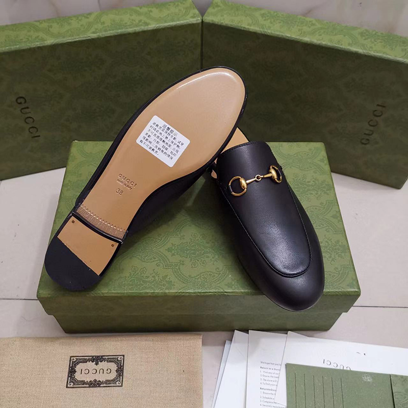 GUCCI WOMEN''S PRINCETOWN LEATHER SLIPPER