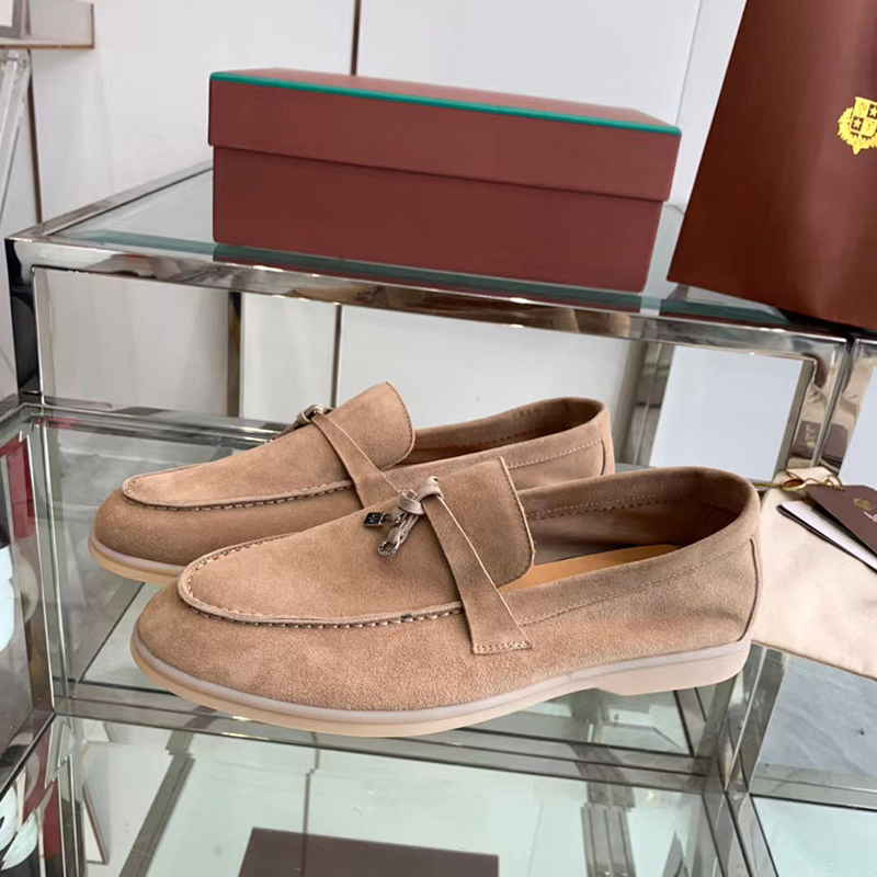 Loro Piana Summer Charms Walk Loafer Shoes