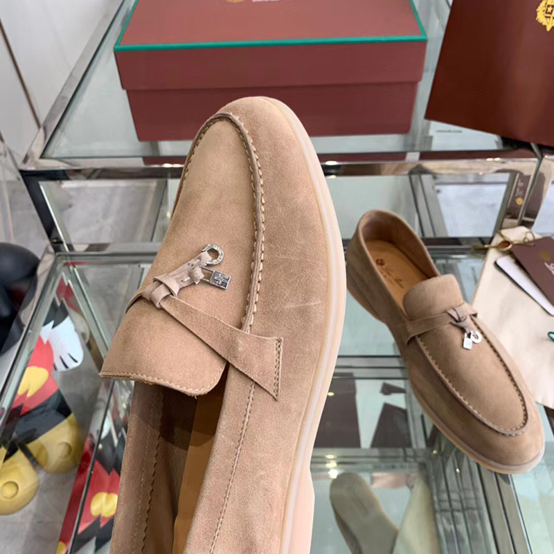 Loro Piana Summer Charms Walk Loafer Shoes