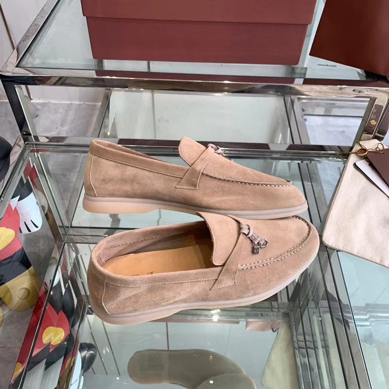 Loro Piana Summer Charms Walk Loafer Shoes