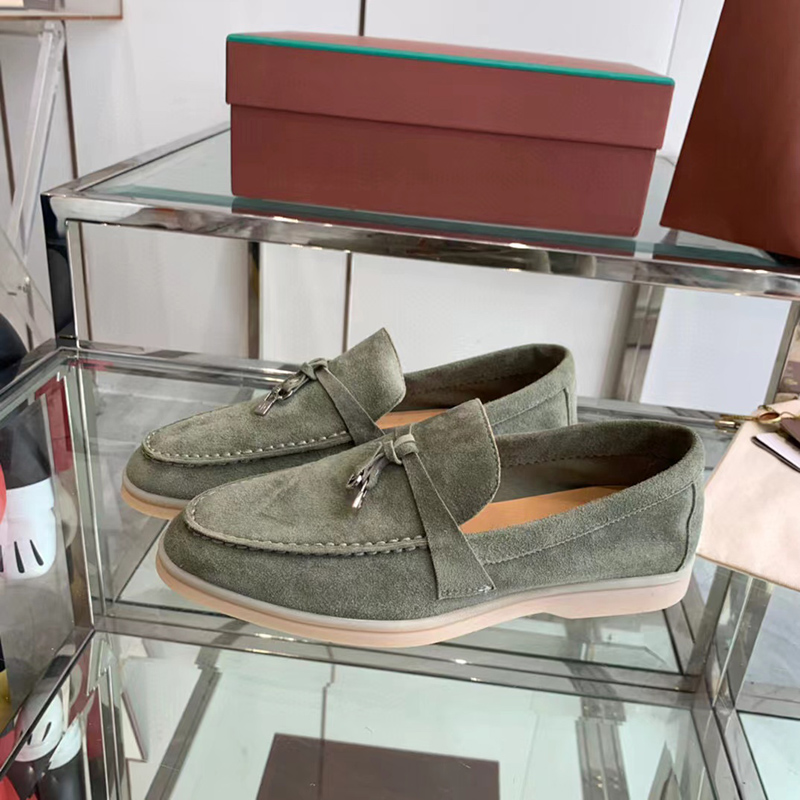 Loro Piana Summer Charms Walk Loafer Shoes