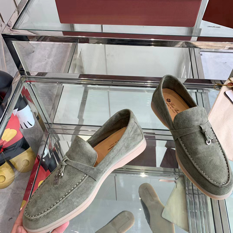 Loro Piana Summer Charms Walk Loafer Shoes