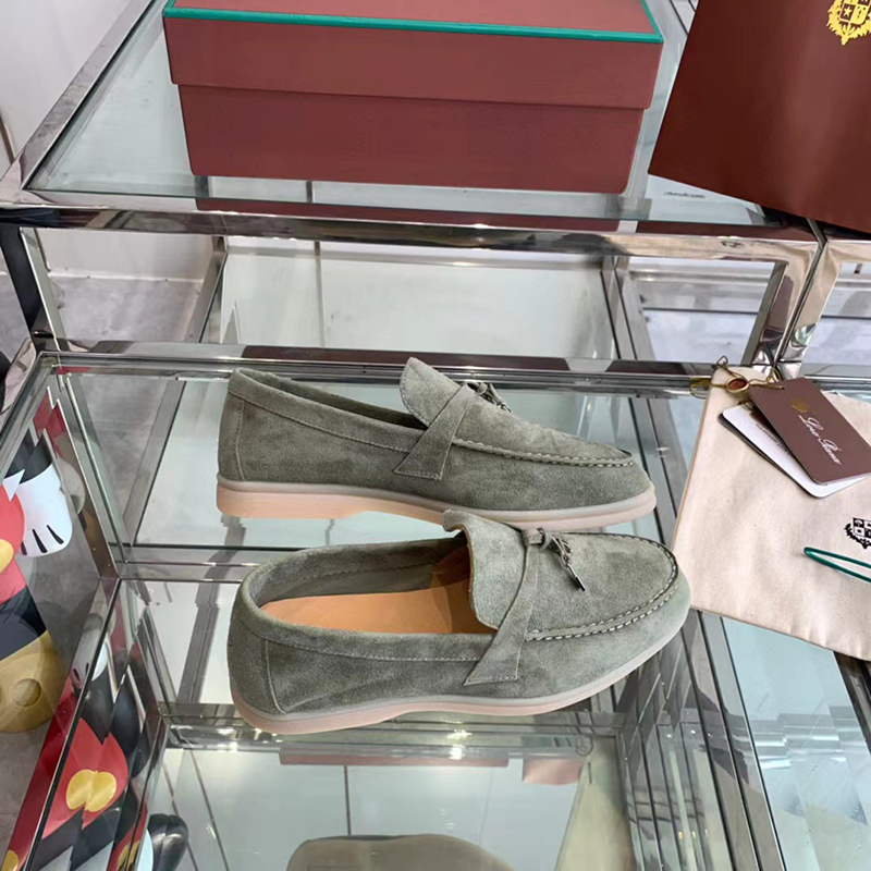 Loro Piana Summer Charms Walk Loafer Shoes