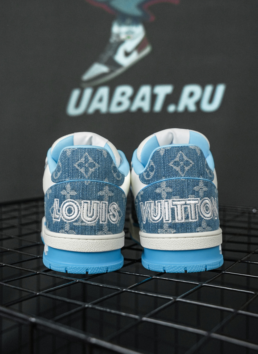Louis Vuitton Trainer Low ''Light Blue Monogram Denim''