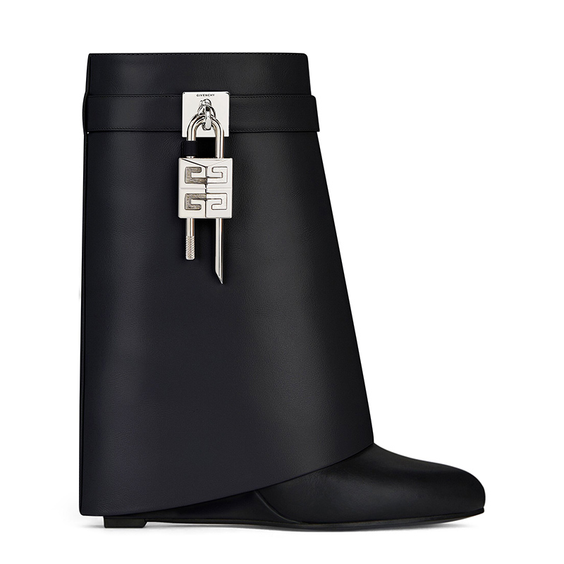 GIVENCHY Shark Lock ankle boots in leather