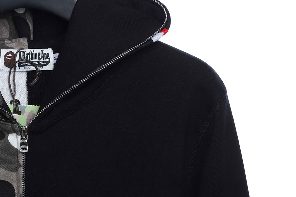 BAPE camo patchwork hoodie