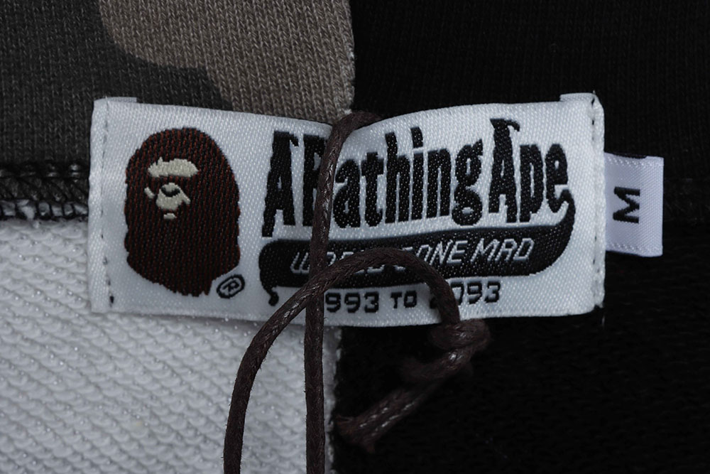 BAPE camo patchwork hoodie