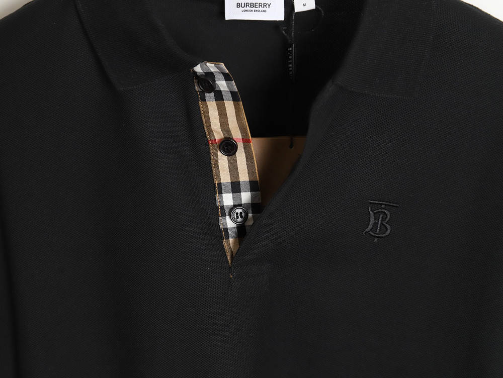 Burberry Classic BT Plaid Polo Shirt TSK2