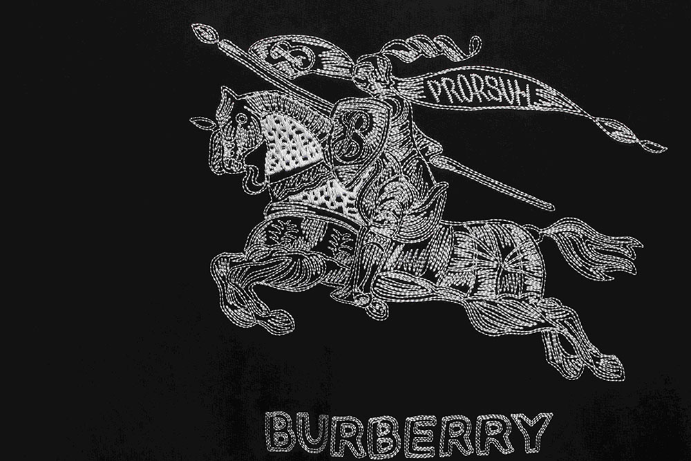 Burberry Knight War Horse Embroidered Short Sleeve TSK1