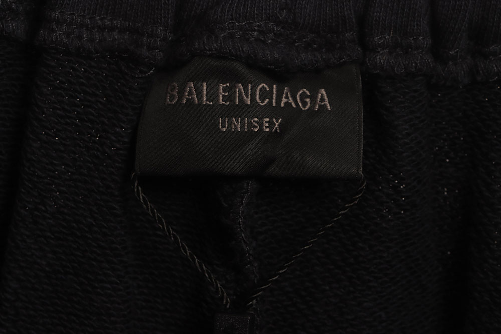 Balenciaga patchwork distressed work jeans