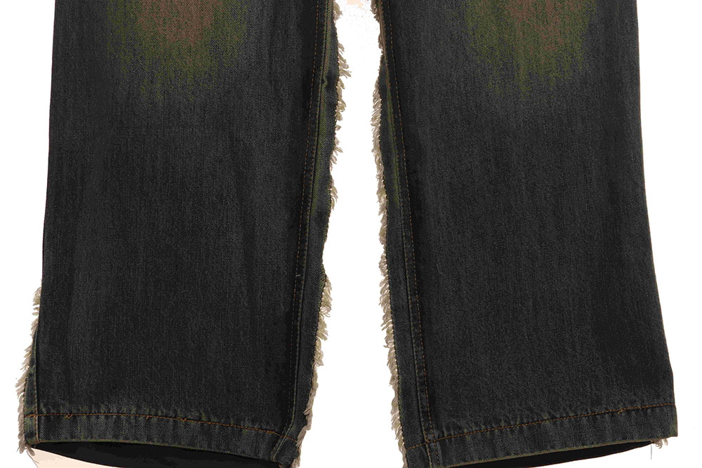 Balenciaga patchwork distressed work jeans