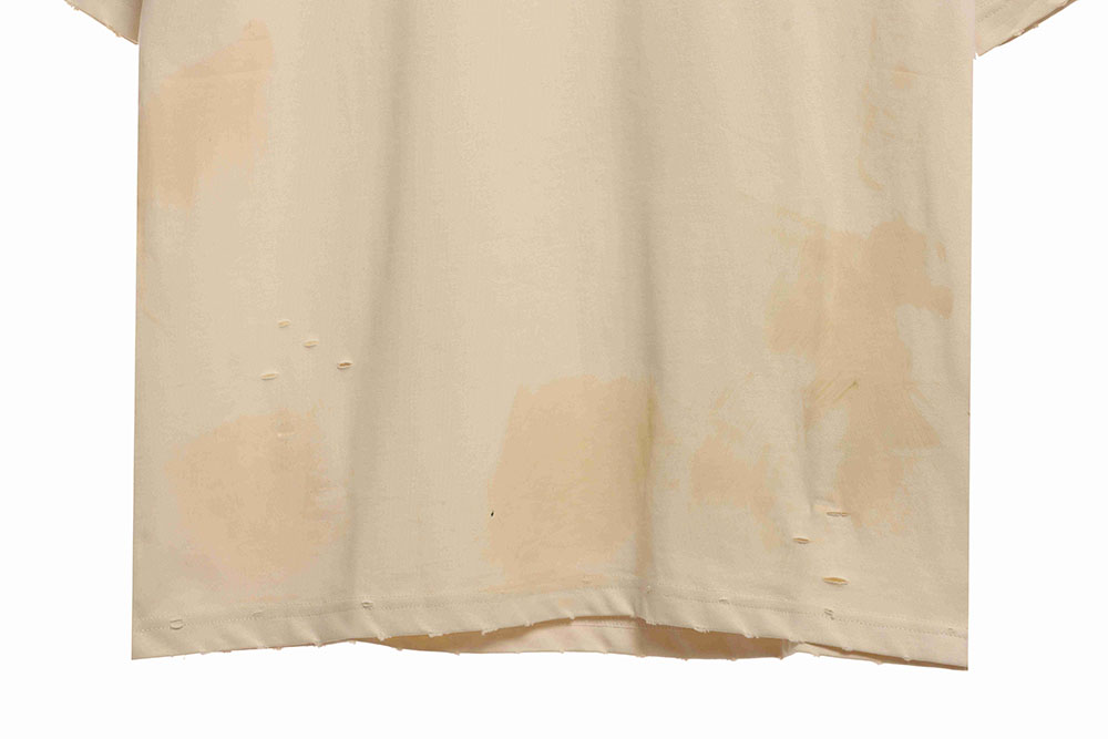 Balenciaga distressed muddy Sanskrit printed short sleeves TSK2