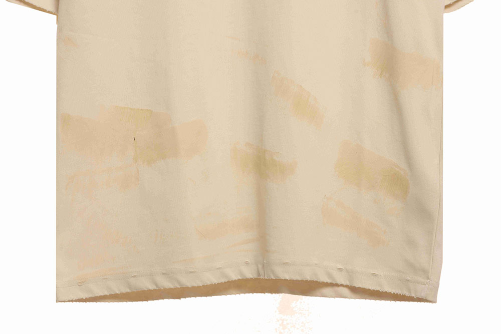 Balenciaga distressed mud dyed double B printed short sleeves TSK1