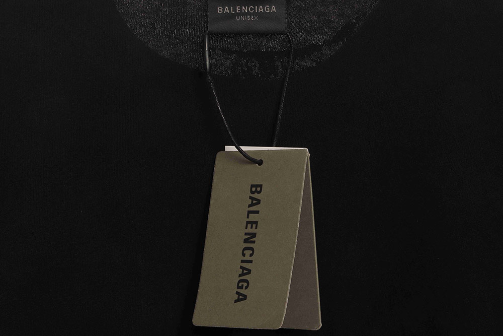 Balenciaga distressed mud dyed double B printed short sleeves TSK2