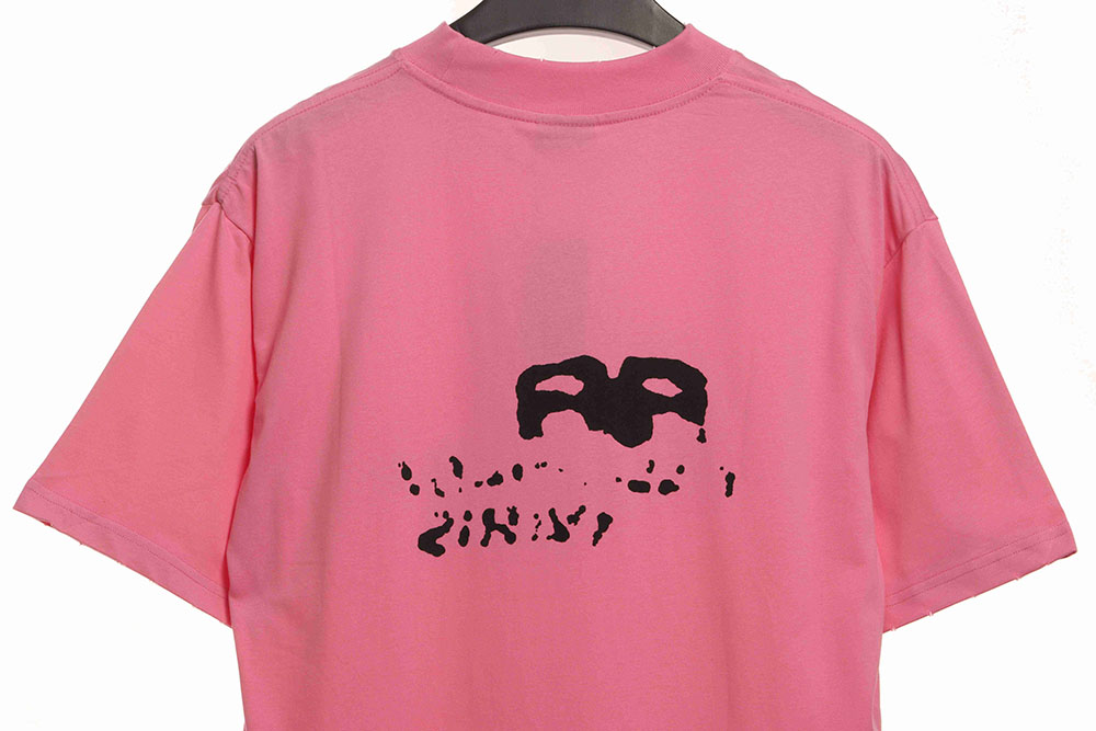 Balenciaga HAND DRAW double B graffiti short sleeves TSK2