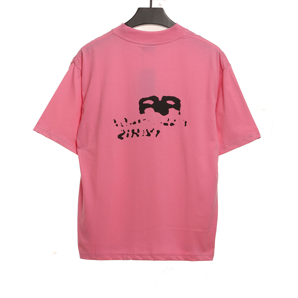 Balenciaga HAND DRAW double B graffiti short sleeves TSK2