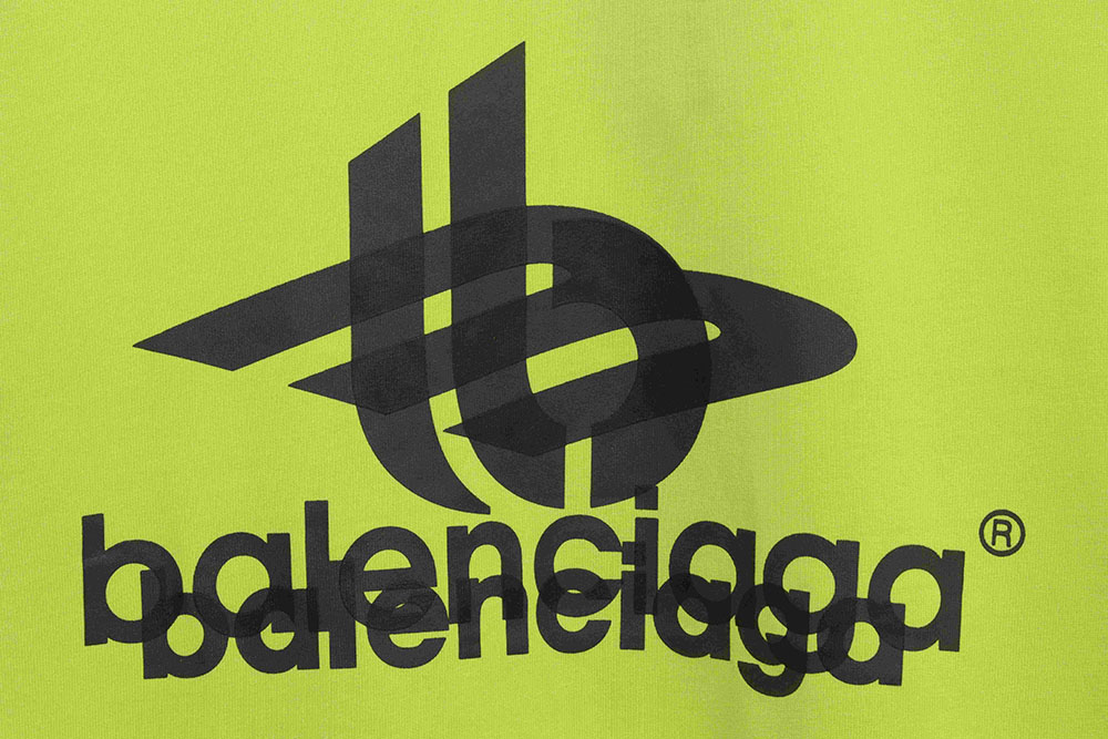 Balenciaga overlapping LOGO short sleeves TSK1