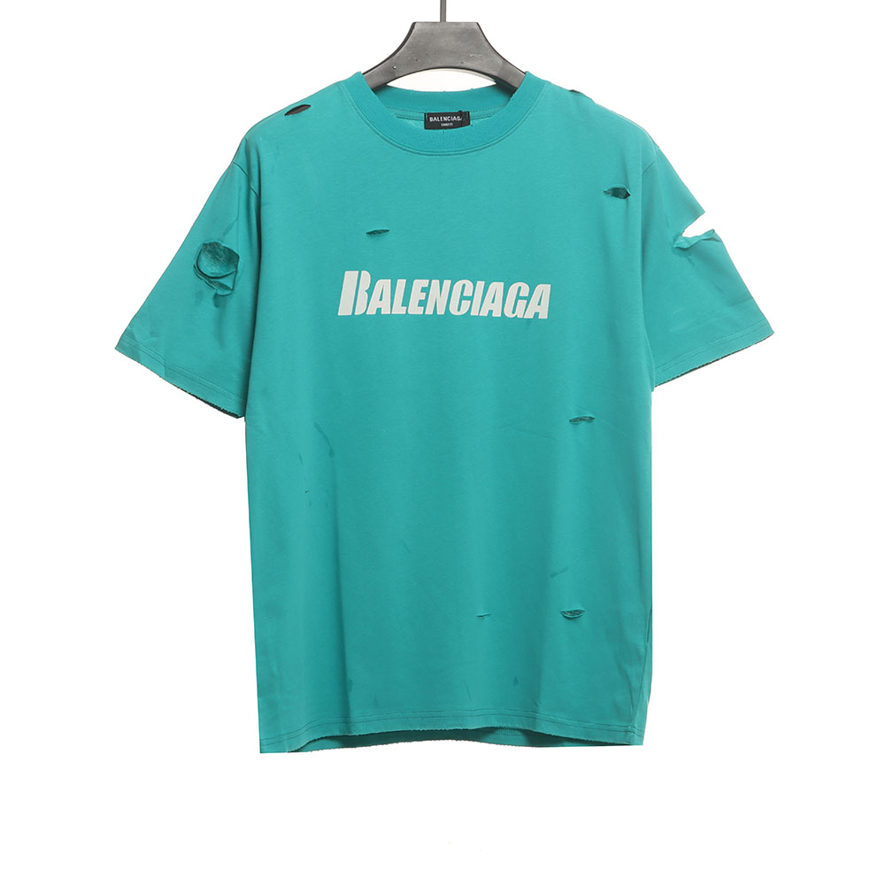 Balenciaga distressed short sleeves