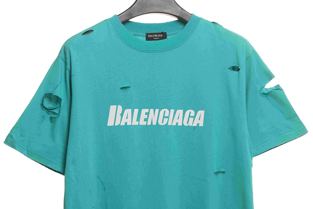 Balenciaga distressed short sleeves