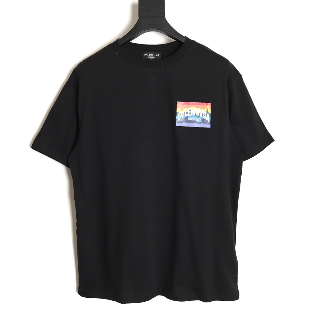 Balenciaga rainbow logo T-shirt TSK1