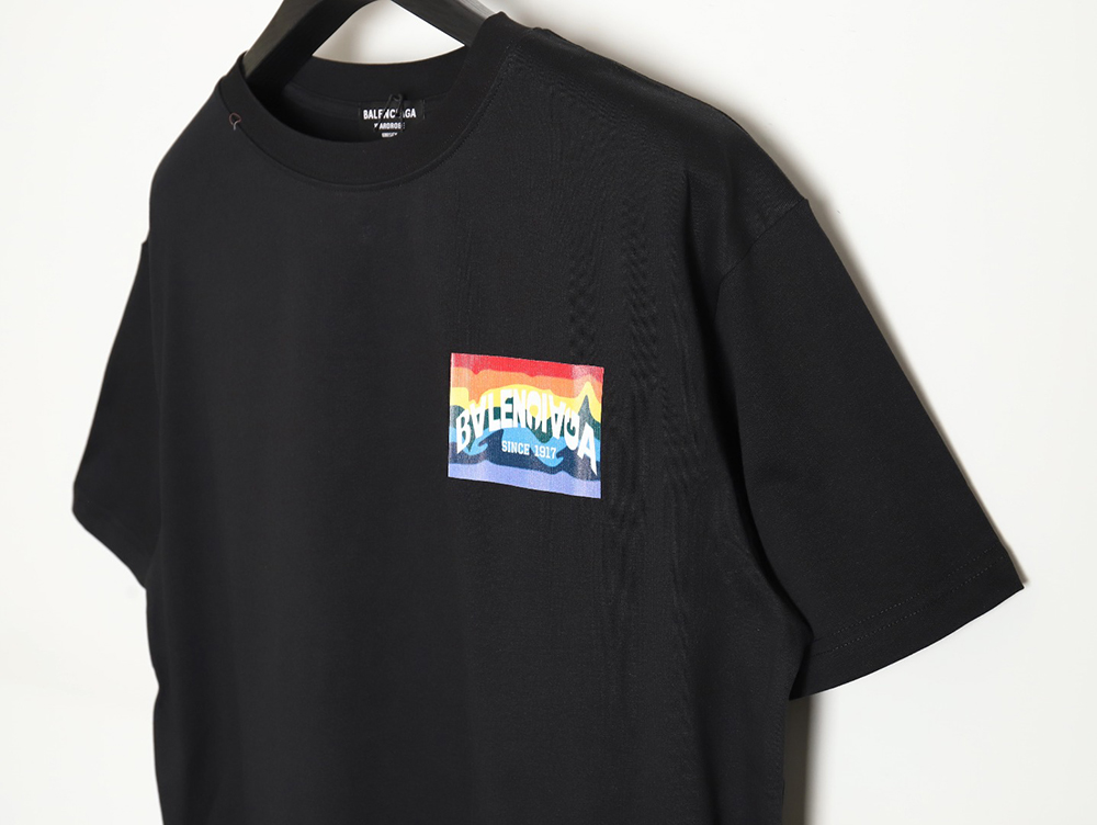 Balenciaga rainbow logo T-shirt TSK1