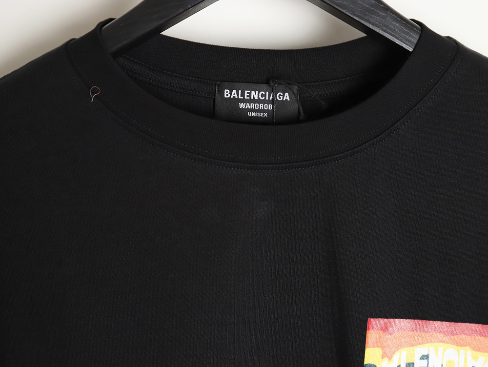 Balenciaga rainbow logo T-shirt TSK1