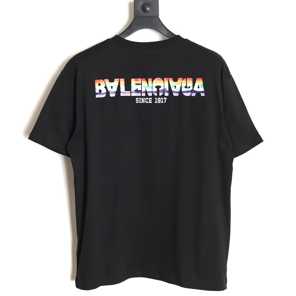 Balenciaga rainbow logo T-shirt TSK1