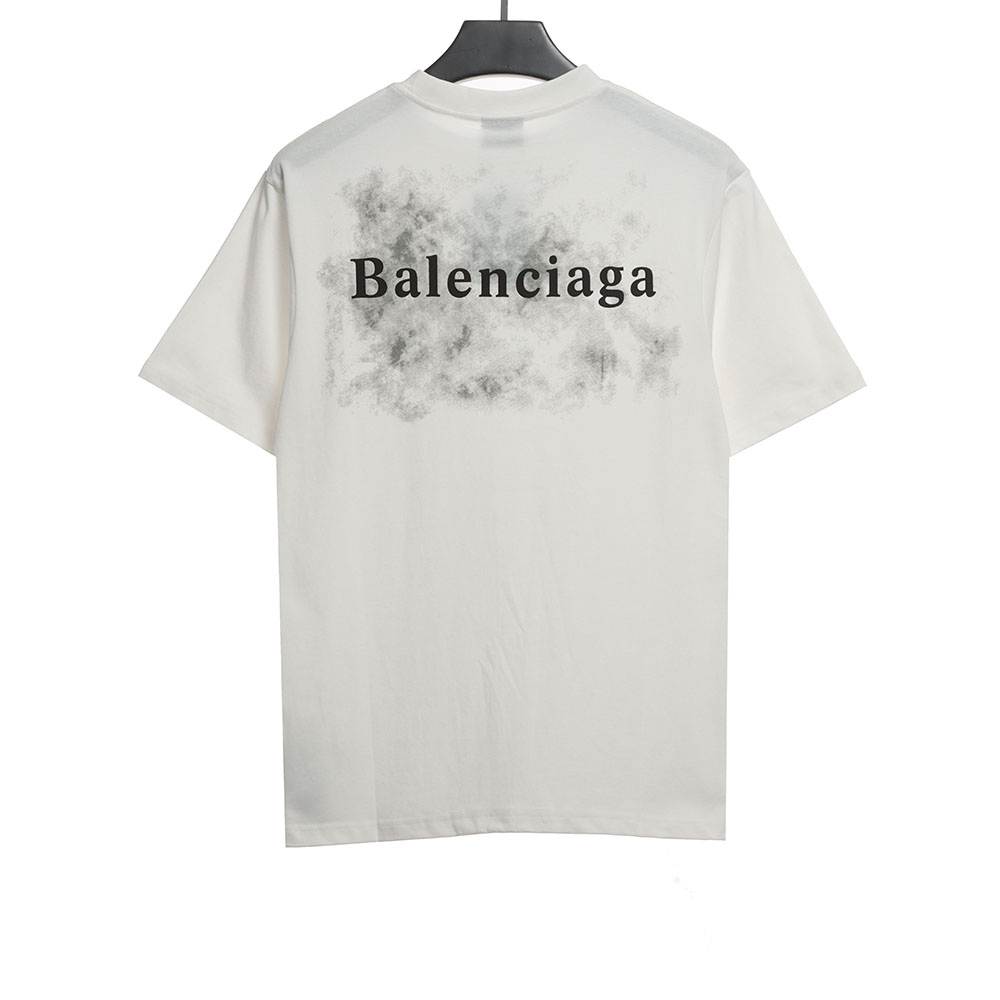 Balenciaga Double B Embroidered Short Sleeve T-Shirt TSK1