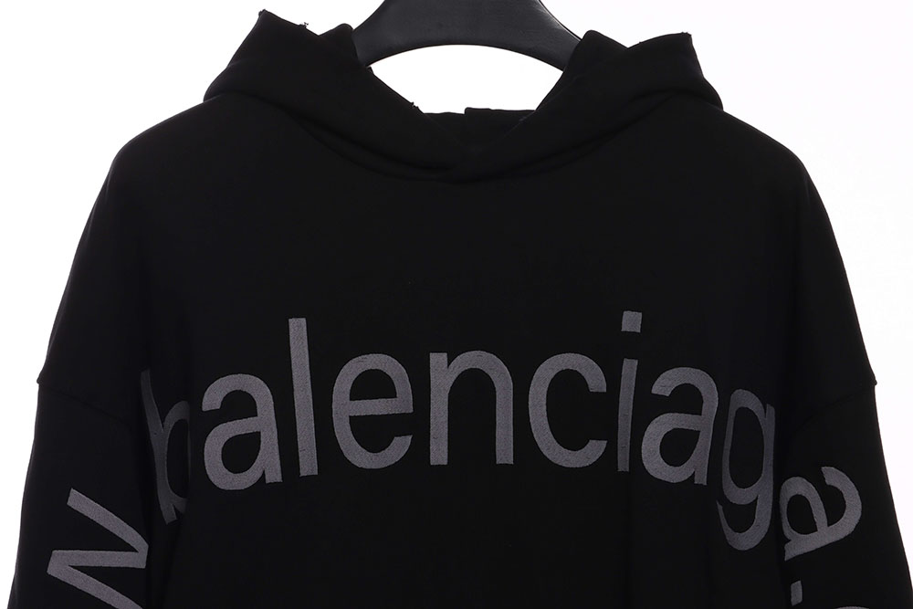 Balenciaga chest  & arms double LOGO hoodie TSK1