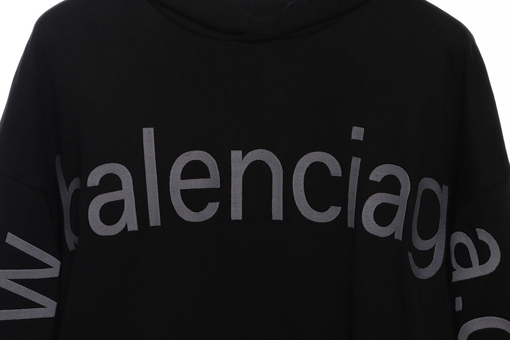Balenciaga chest  & arms double LOGO hoodie TSK1