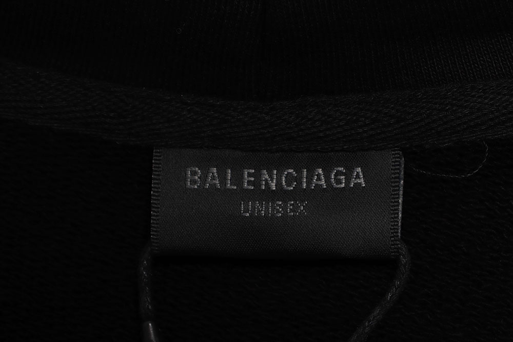 Balenciaga chest  & arms double LOGO hoodie TSK1
