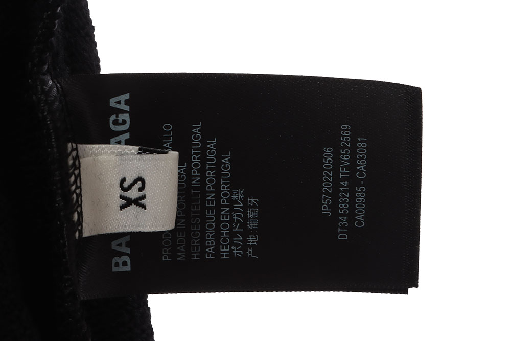 Balenciaga chest  & arms double LOGO hoodie TSK1