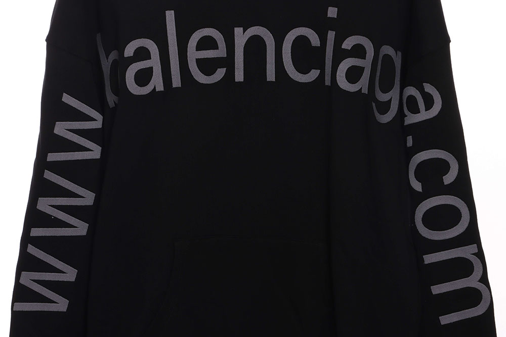 Balenciaga chest  & arms double LOGO hoodie TSK1