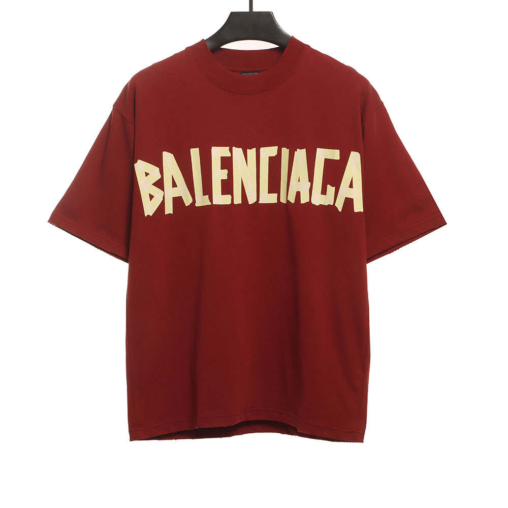 Balenciaga Masking Tape Short Sleeve TSK2