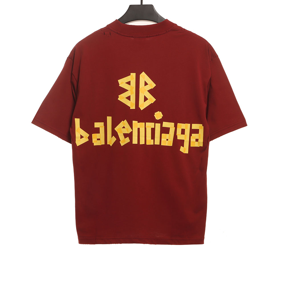 Balenciaga Masking Tape Short Sleeve TSK2