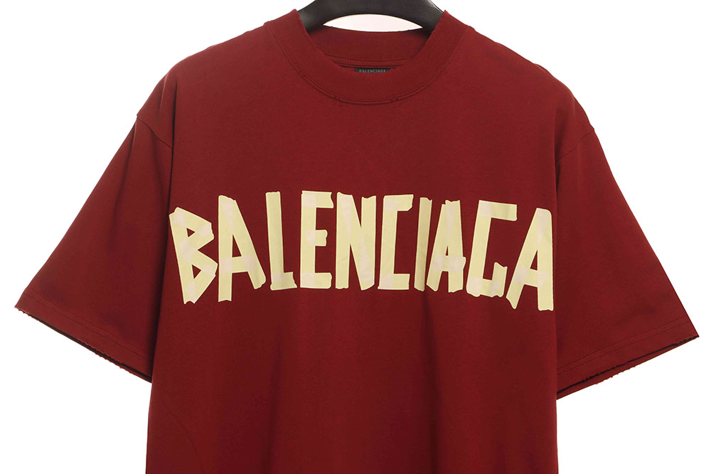 Balenciaga Masking Tape Short Sleeve TSK2