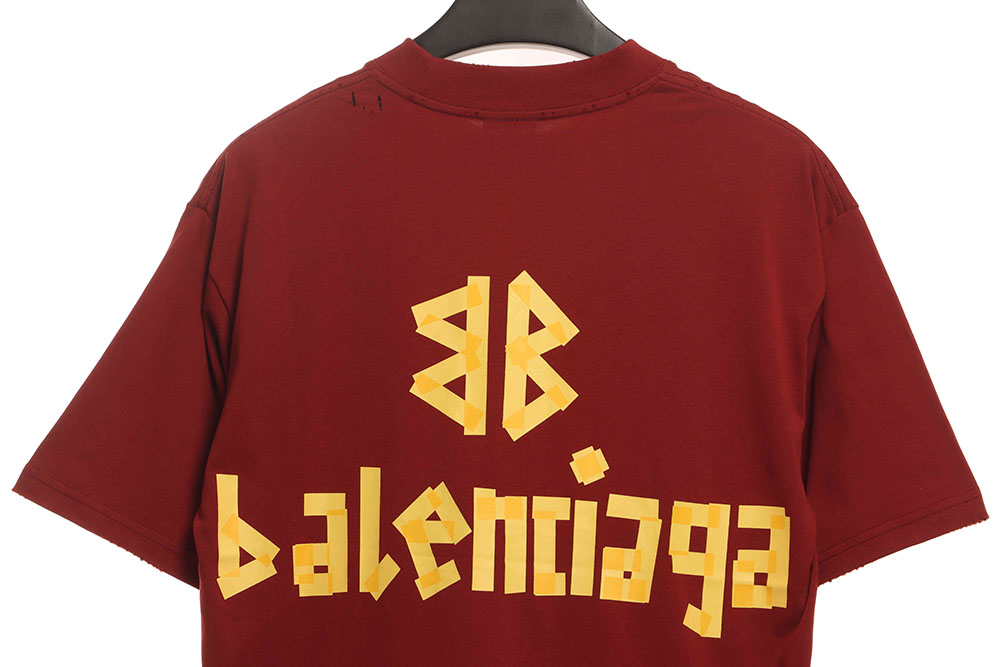 Balenciaga Masking Tape Short Sleeve TSK2