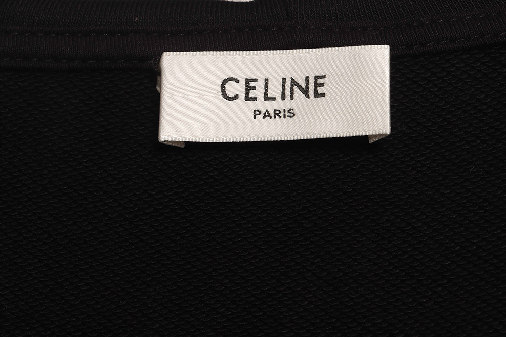 Celine small logo letter zip hoodie
