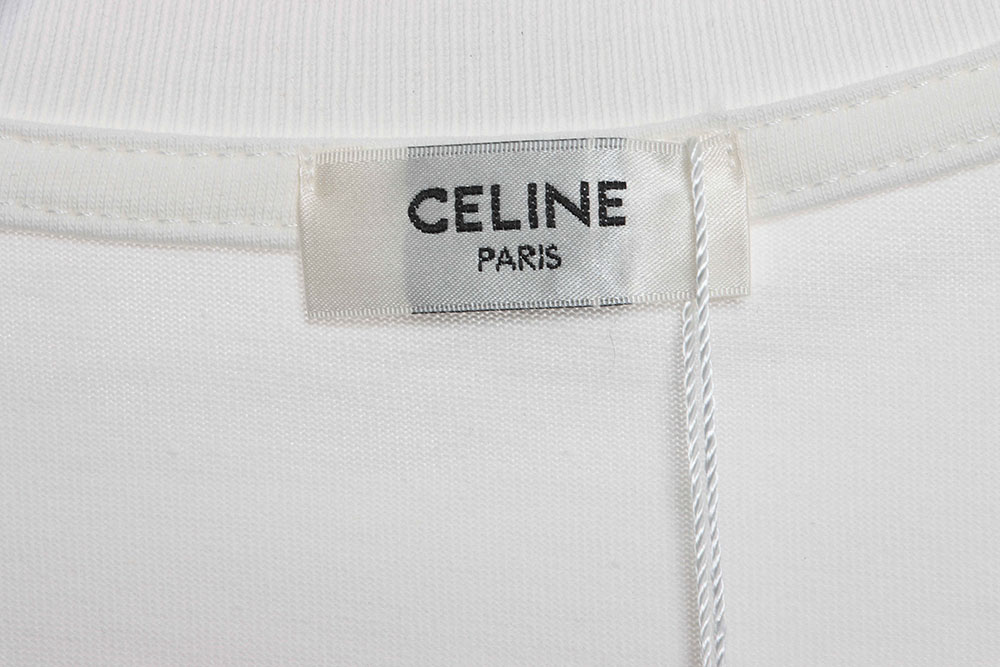Celine plaid letter print short sleeves TSK1