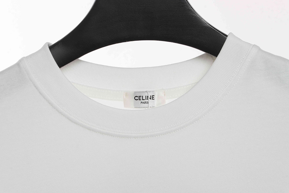 Celine plaid letter print short sleeves TSK1