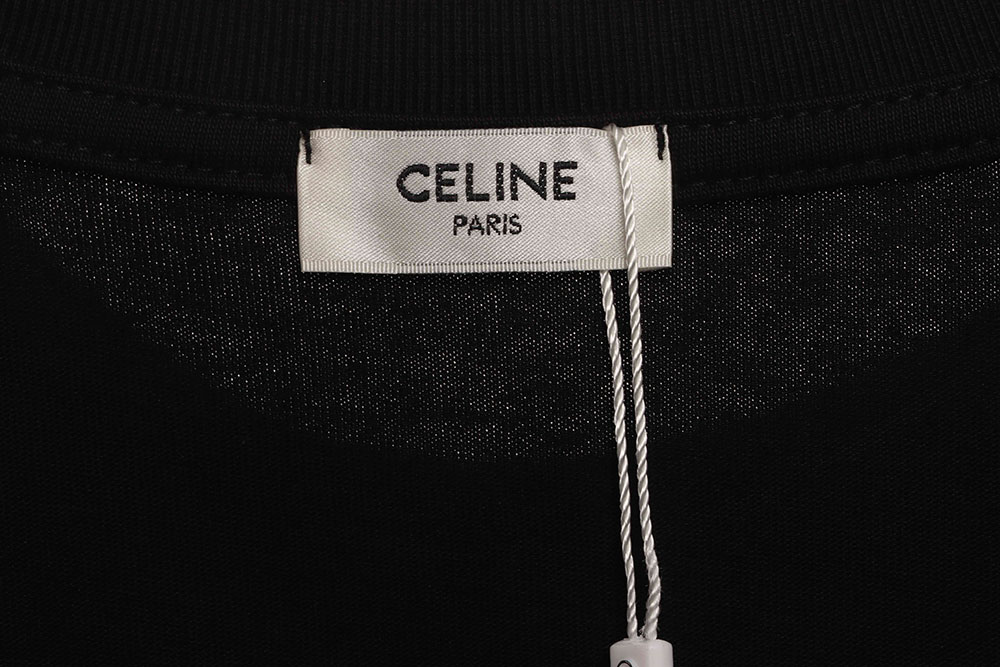 Celine plaid letter print short sleeves TSK2