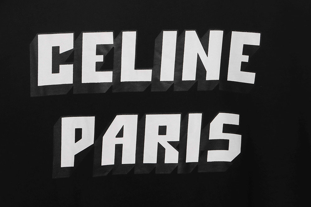 Celine PAIRS letter print short sleeves