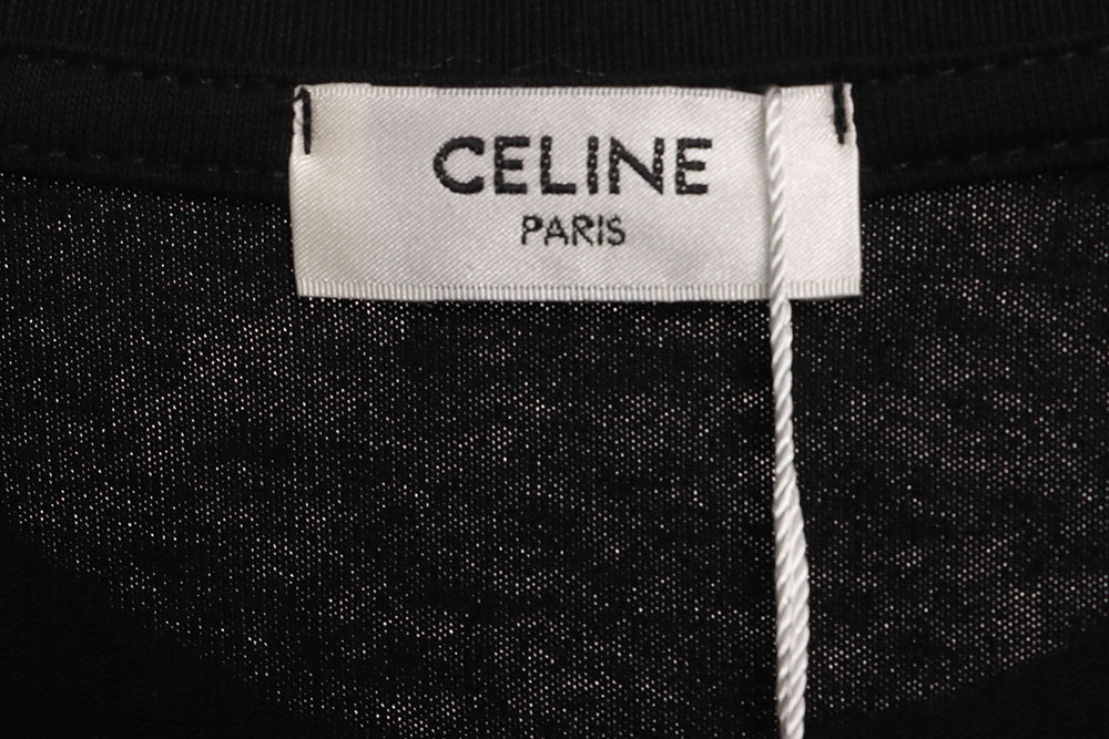 Celine PAIRS letter print short sleeves