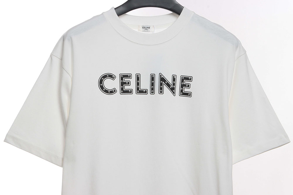 Celine rivet letter short sleeves