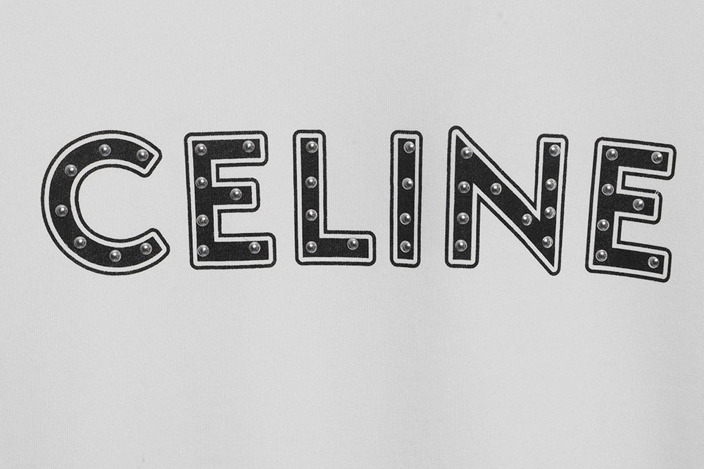 Celine rivet letter short sleeves