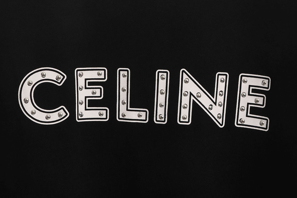 Celine rivet letter short sleeves