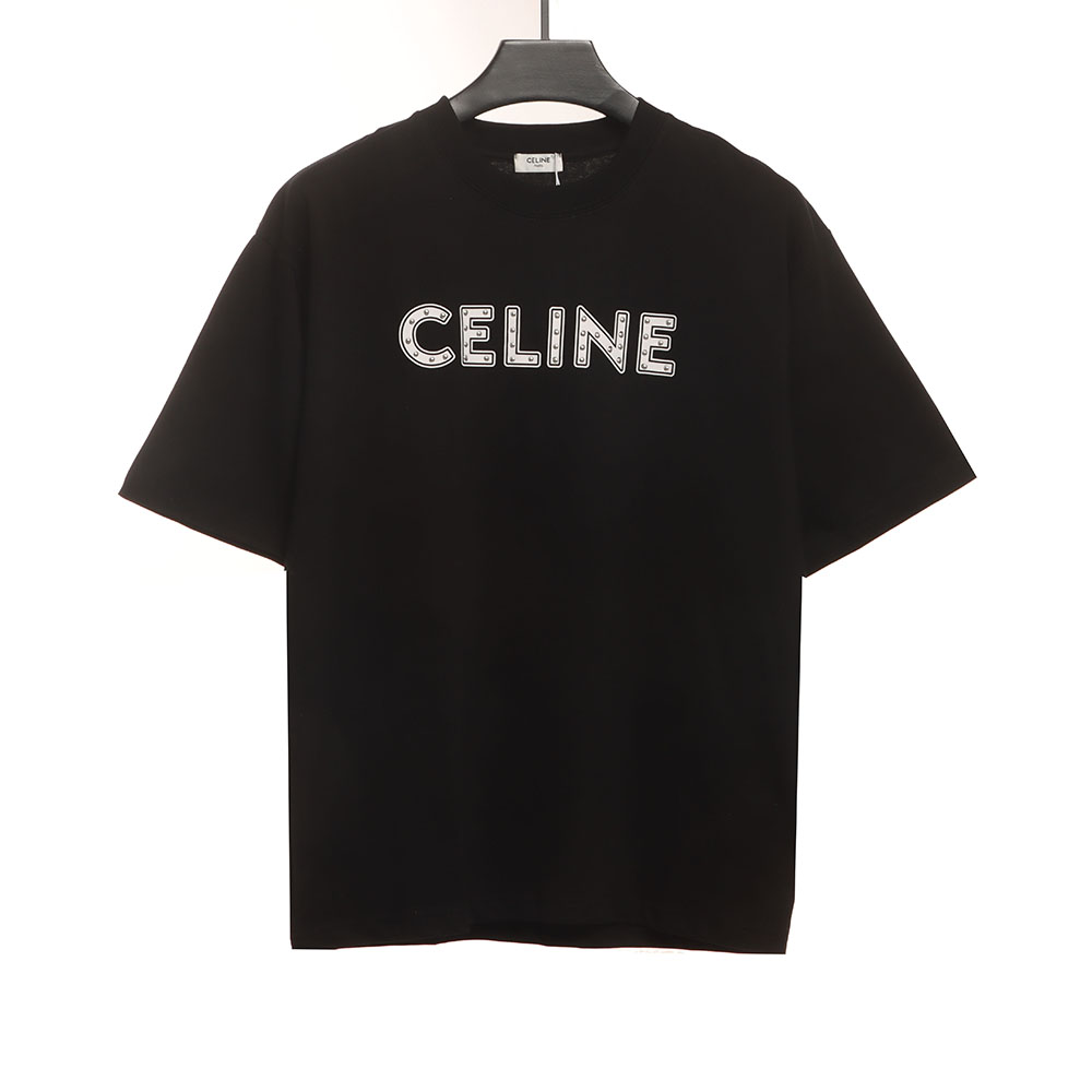 Celine rivet letter short sleeves