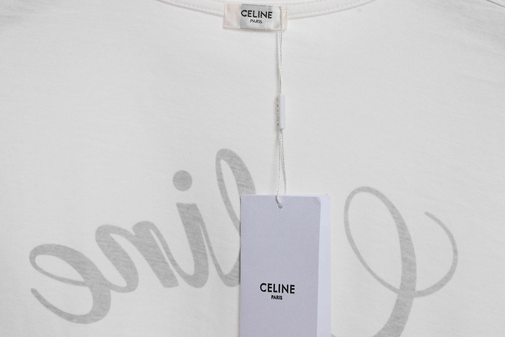 Celine signature printed short sleeves