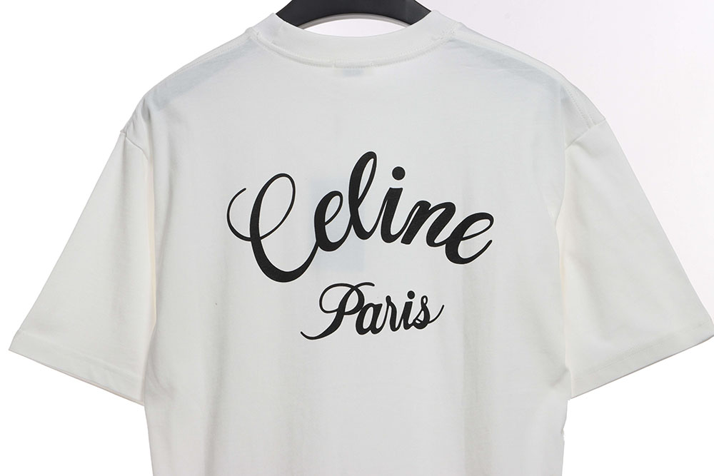 Celine signature printed short sleeves
